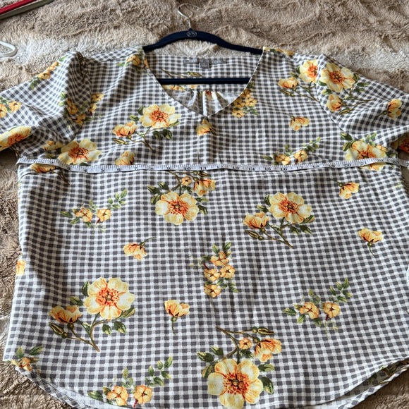 Valerie Stevens Gingham Print Women’s Top – Size XL - Picture 5 of 7